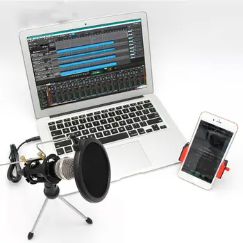 

Professional Microphone Condenser For Computer PC mobile phone Usb Plug Stand Studio Podcasting Recording Microphone Karaoke Mic