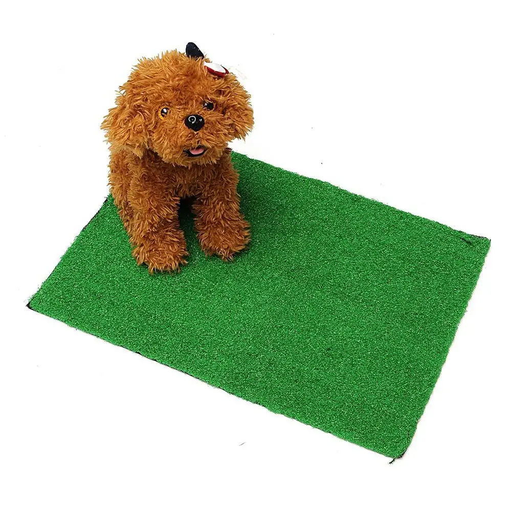Perro de mascota gato césped Artificial estera de aseo interior baño entrenador césped de suministros para mascotas