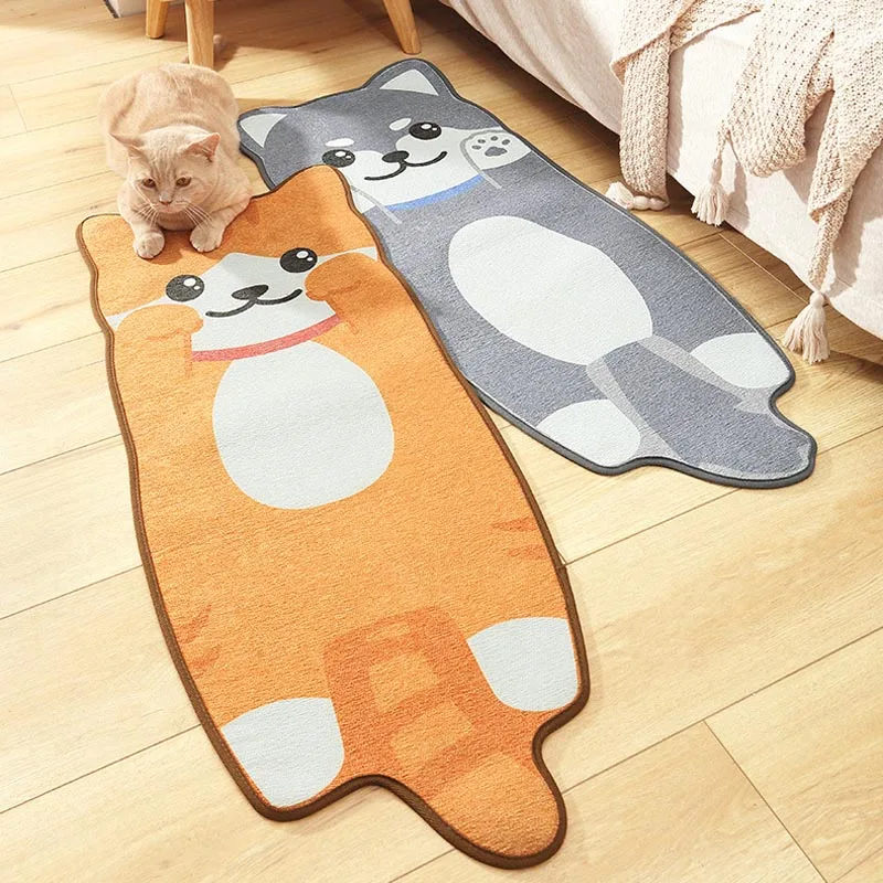 Cat Dog Design Floor Mat Anti-slip Cartoon Animal Carpet Kitchen Door Toilet Tapete Rug | Дом и сад