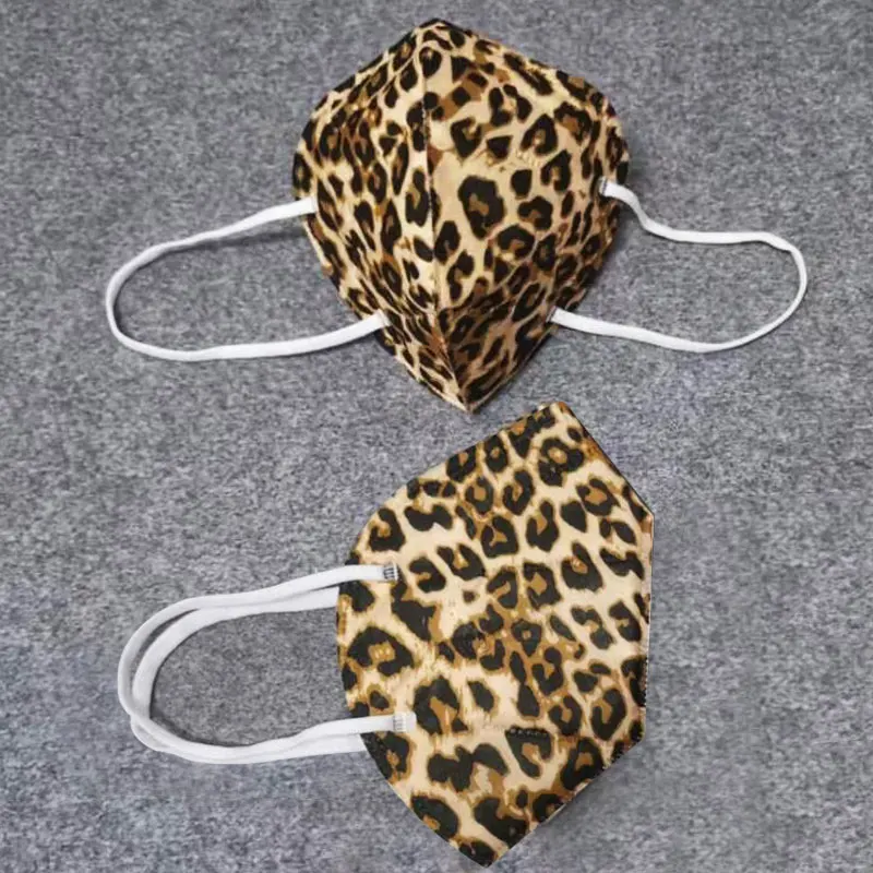 Multicolor Leopard Adult KN95 Mask Mascarillas Face FFP2 Masks Mouth Cap Protective FPP2 Masks Face Mascarillas FFP2 Mask Filter