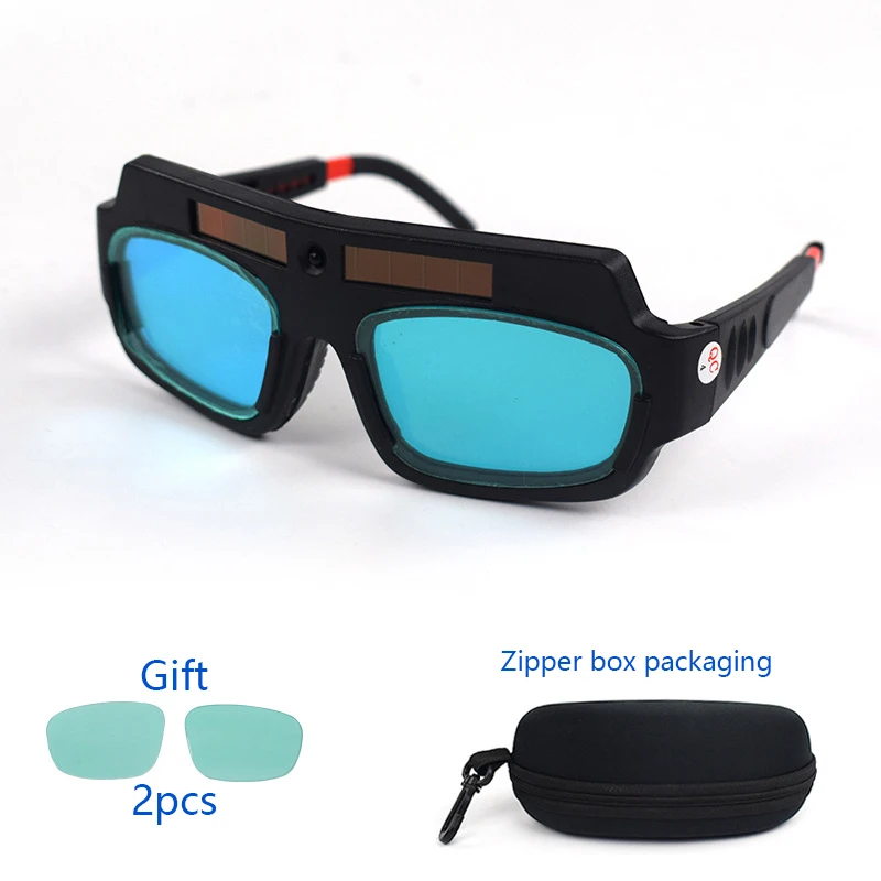 506-Sunglass-Zip Box Солнечная энергия авто затемнение сварочные очки ЖК-защитное осветление аргонодуговая сварка газ резка защитные очки Защита глаз - Цвет: 506-Sunglass-Zip Box