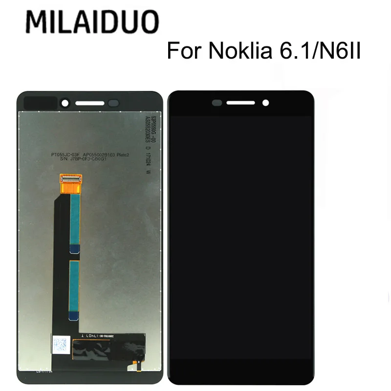 

100% Tested For Nokia 6.1 N6II LCD Display Touch Screen Digitizer Assembly Replacement Parts For Nokia 6.1 LCD