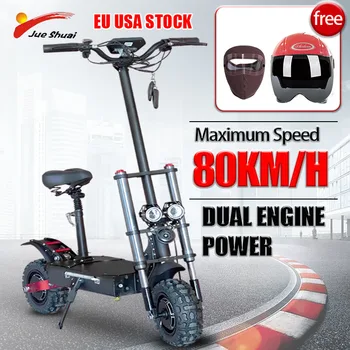 Billig JS Elektrische Roller Tragbare Faltbare Nützlich 3200W Für Erwachsene Mit Sitz Starke Leistungsfähige 11 Zoll Off Road 2 Rad Elektrische Fahrrad
