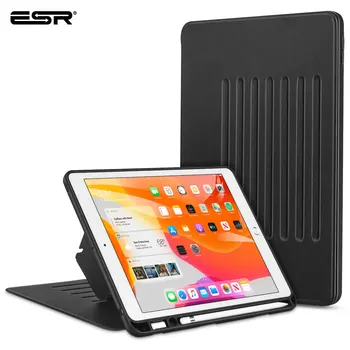 

ESR iPad Case for iPad 7th Gen 2019 Magnetic Auto Sleep/Wake Cover Flexible 7 Stand Position Back Holder for iPad 7 10.2" Case