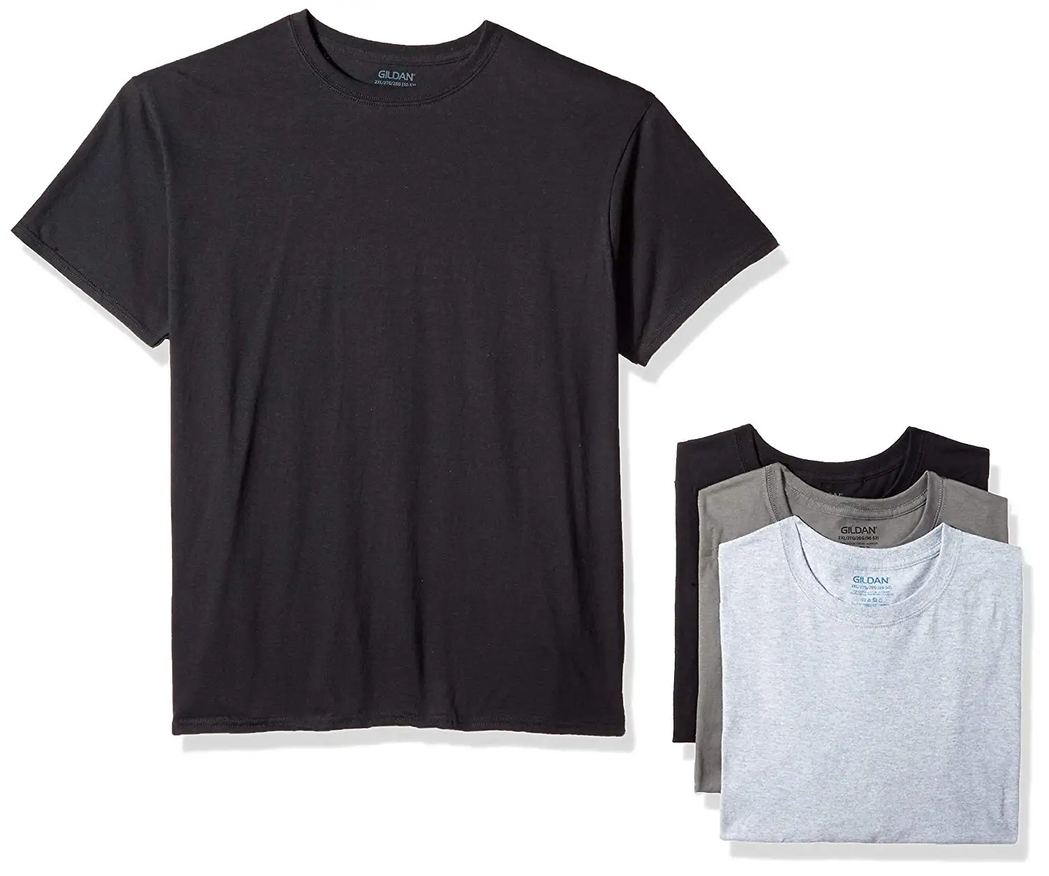 

MSL2018 Men's Assorted Crew T-Shirt Multipack Casual Full Three Quarter
