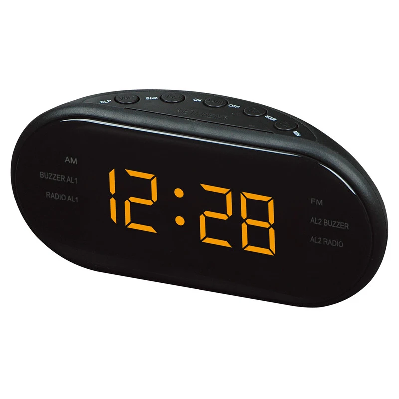 AsyPets Новая мода современный AM/FM светодиодное радио с часами Электронный Настольный будильник цифровые настольные часы функция повтора-25