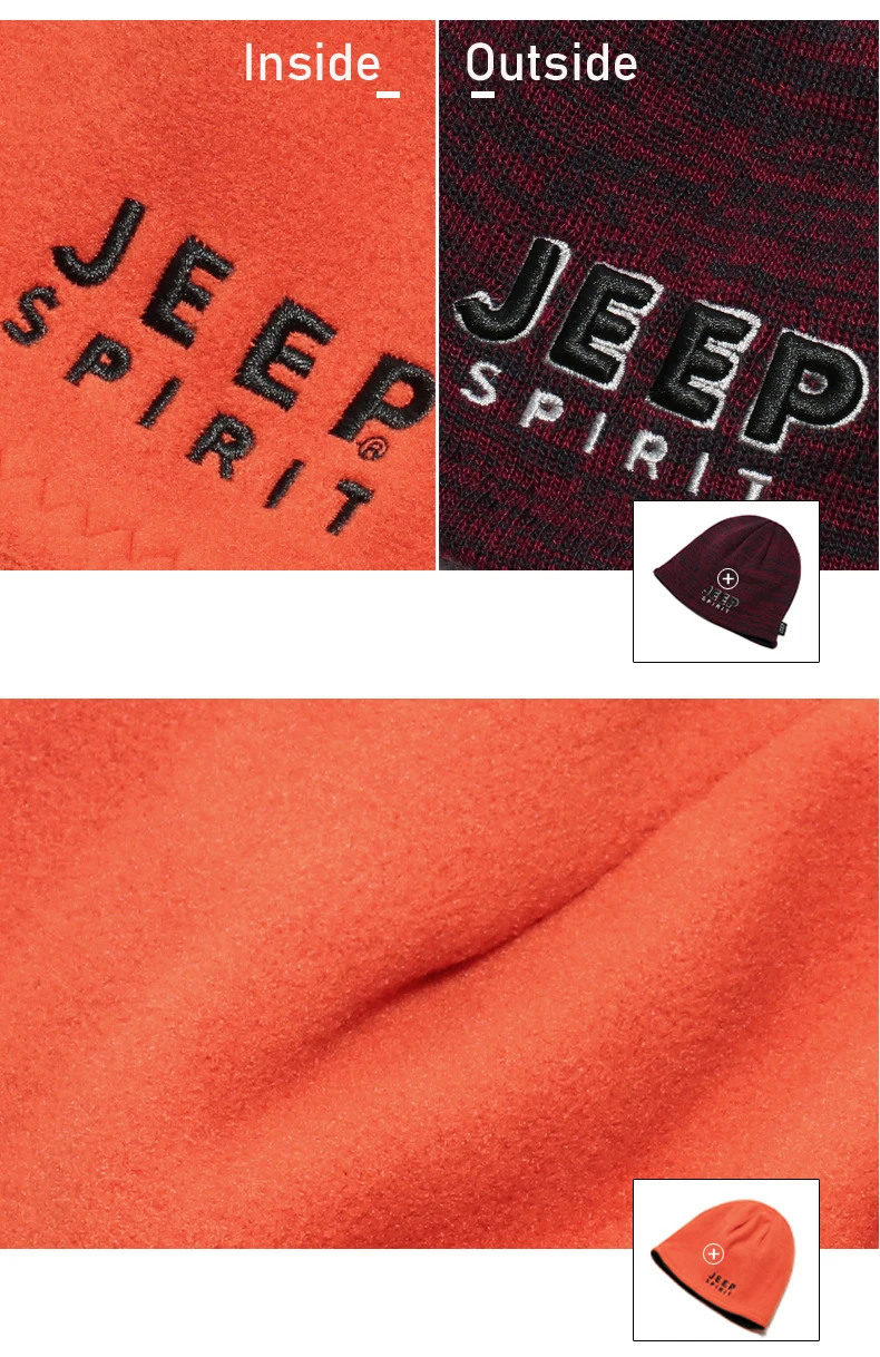 JEEP SPIRIT зимняя шапка мужская теплая шапка унисекс Женская Зимняя Шапка двухсторонняя Модная Повседневная зимняя шапка бини Gorros Mujer