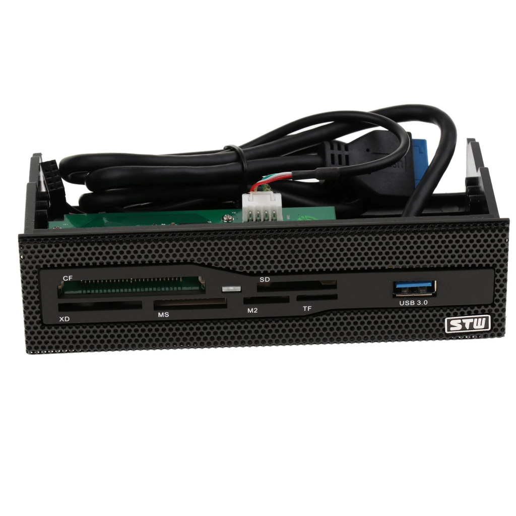 5.25'' Desktop Computer Case Front Panel Internal Card Reader USB 3.0 Port