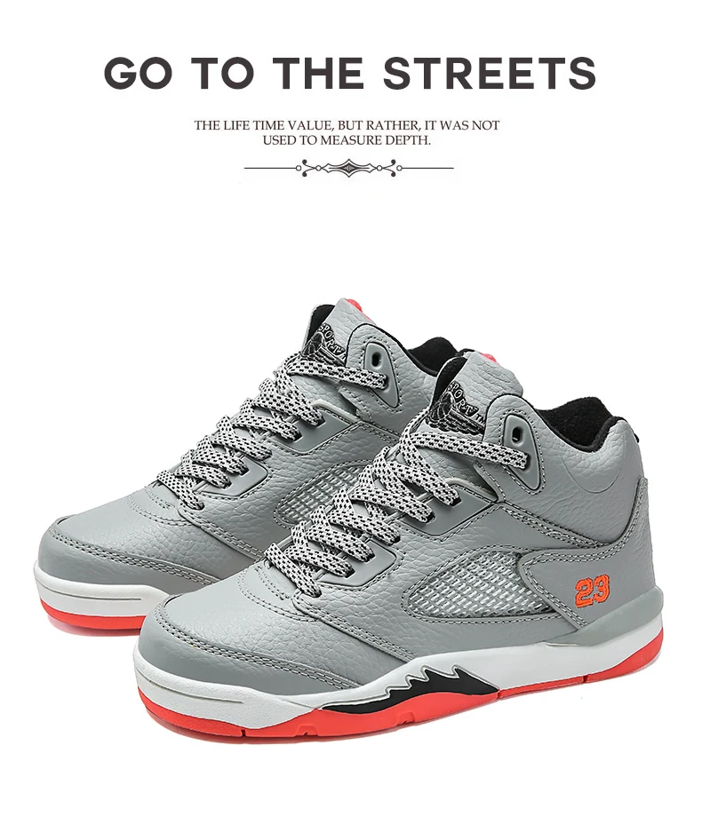 High top sports basketball shoes for children outdoor casual basketball shoes for men