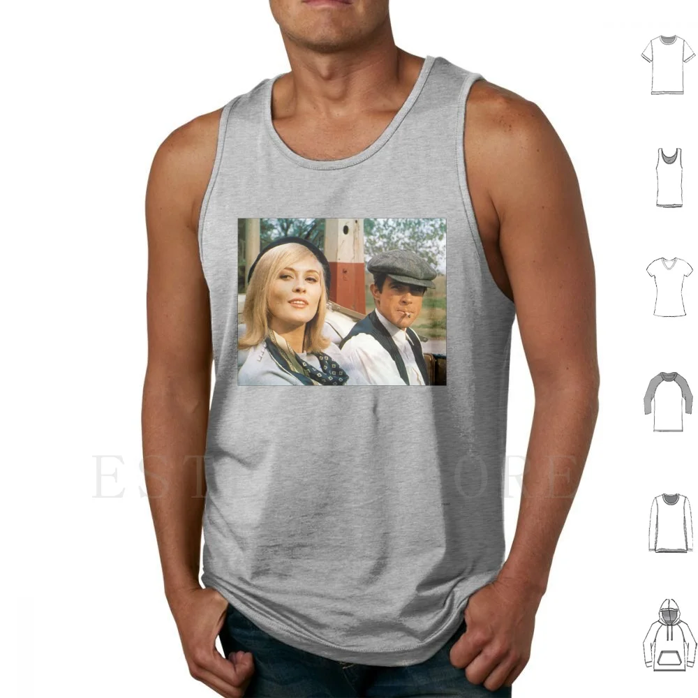 Bonnie E Clyde Serbatoio Magliette E Camicette Della Maglia Bonnie E Clyde Warren Beatty Faye Dunaway Arthur Penn 60S Vintage Movie Film Cinema