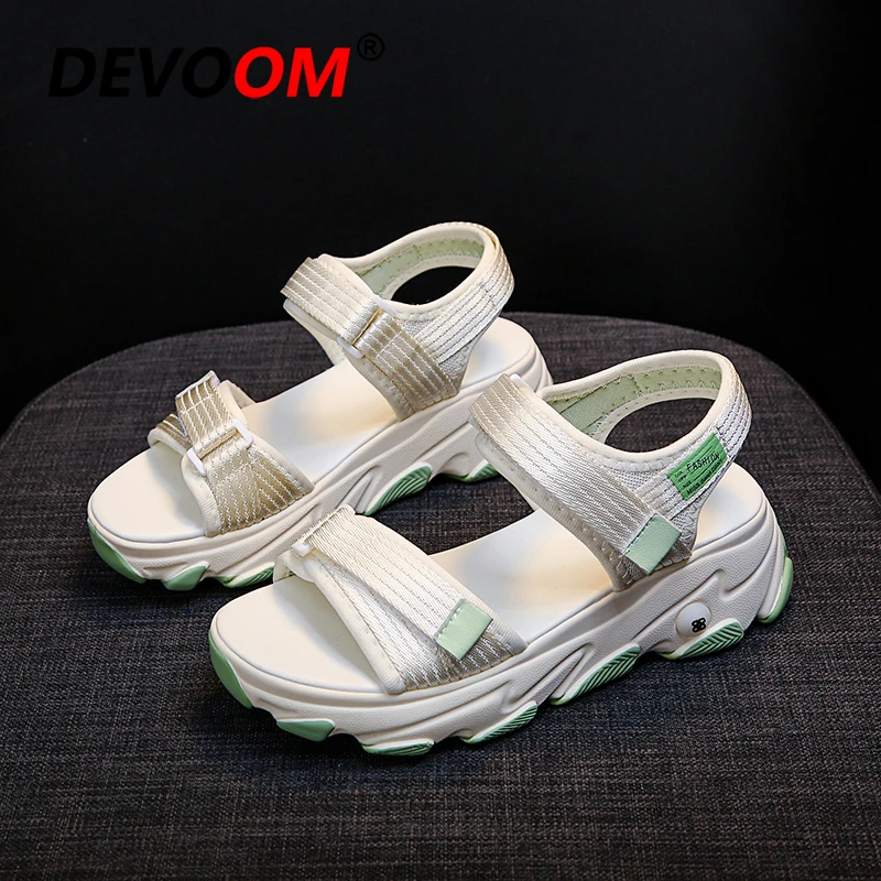 Уличные женские сандалии на платформе массивные кроссовки спортивные походные