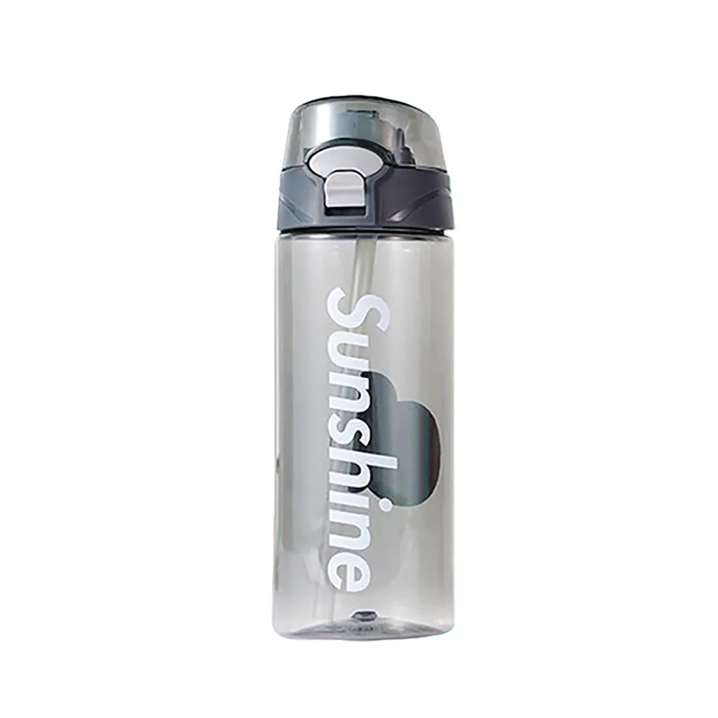 Бутылка для воды тритановый пластиковый модный большой емкости бутылки термостойкие Флип Led Соломенная бутылка для воды напитков Спорт Hiking19JUL25