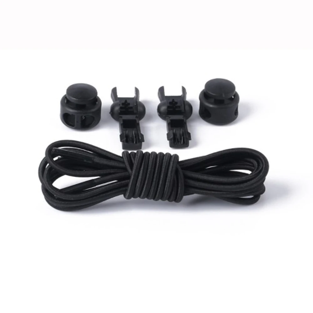 full black 24 цвета шнурки без галстука ленивые шнурки круглые эластичные шнурки для обуви для детей и взрослых кроссовки резиновый шнурок Быстрый шнурки Новые - Цвет: full black