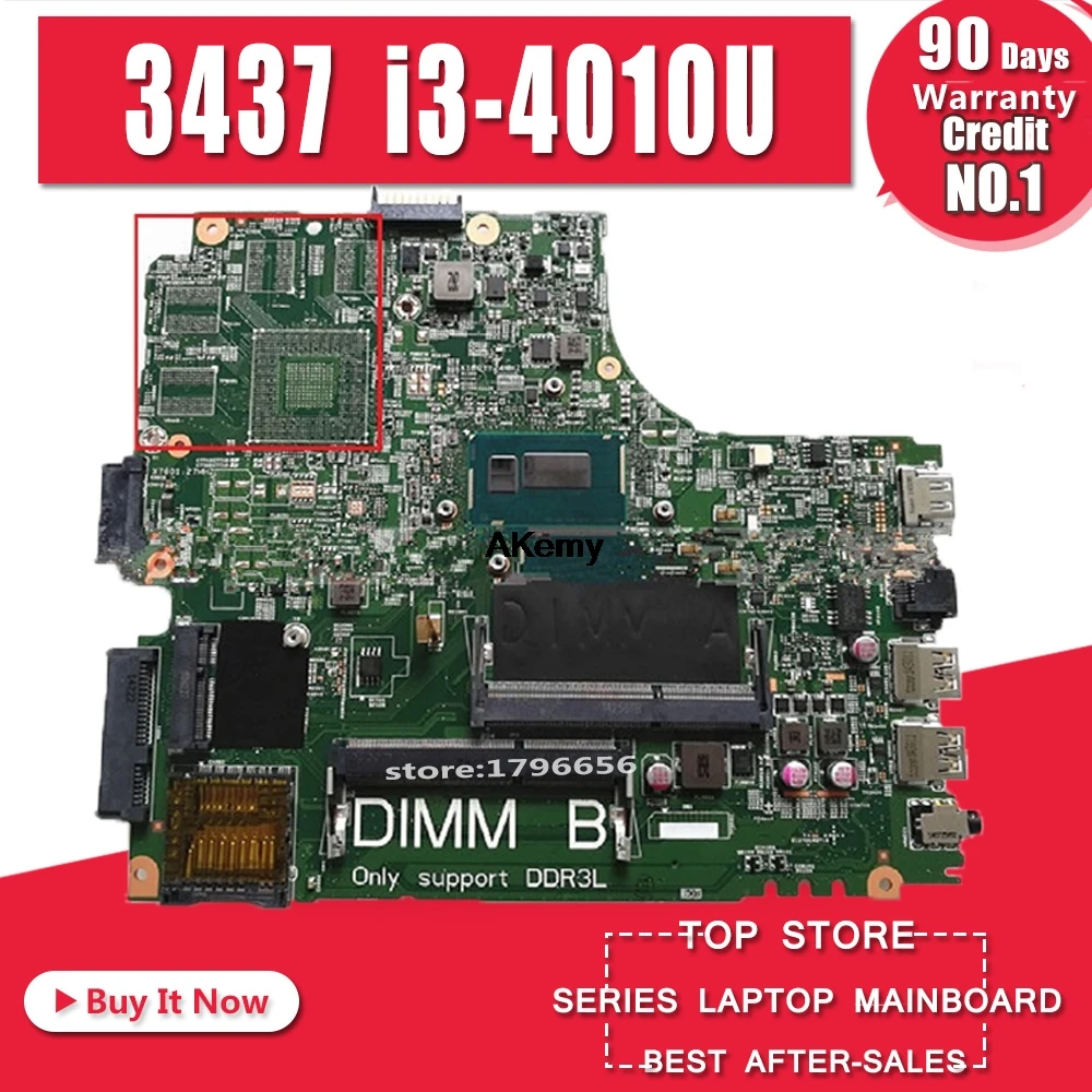

For DELL 14R 5437 3437 Motherboard I3-4010U DOE40-HSW CN-0Y3JGV 0Y3JGV Y3JGV