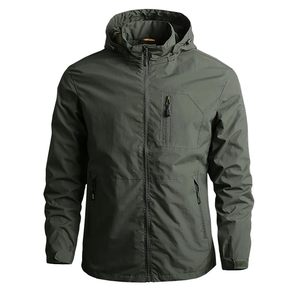 Men's Military Pilot Bomber Jackets Tactical Waterproof Jackets Hooded Coats Men Outdoors Quick Dry Jacket Thin Lightweight Coat Men's Military Pilot Bomber Jackets Tactical Waterproof Jackets Hooded Coats Men Outdoors Quick Dry Jacket Thin Lightweight Coat