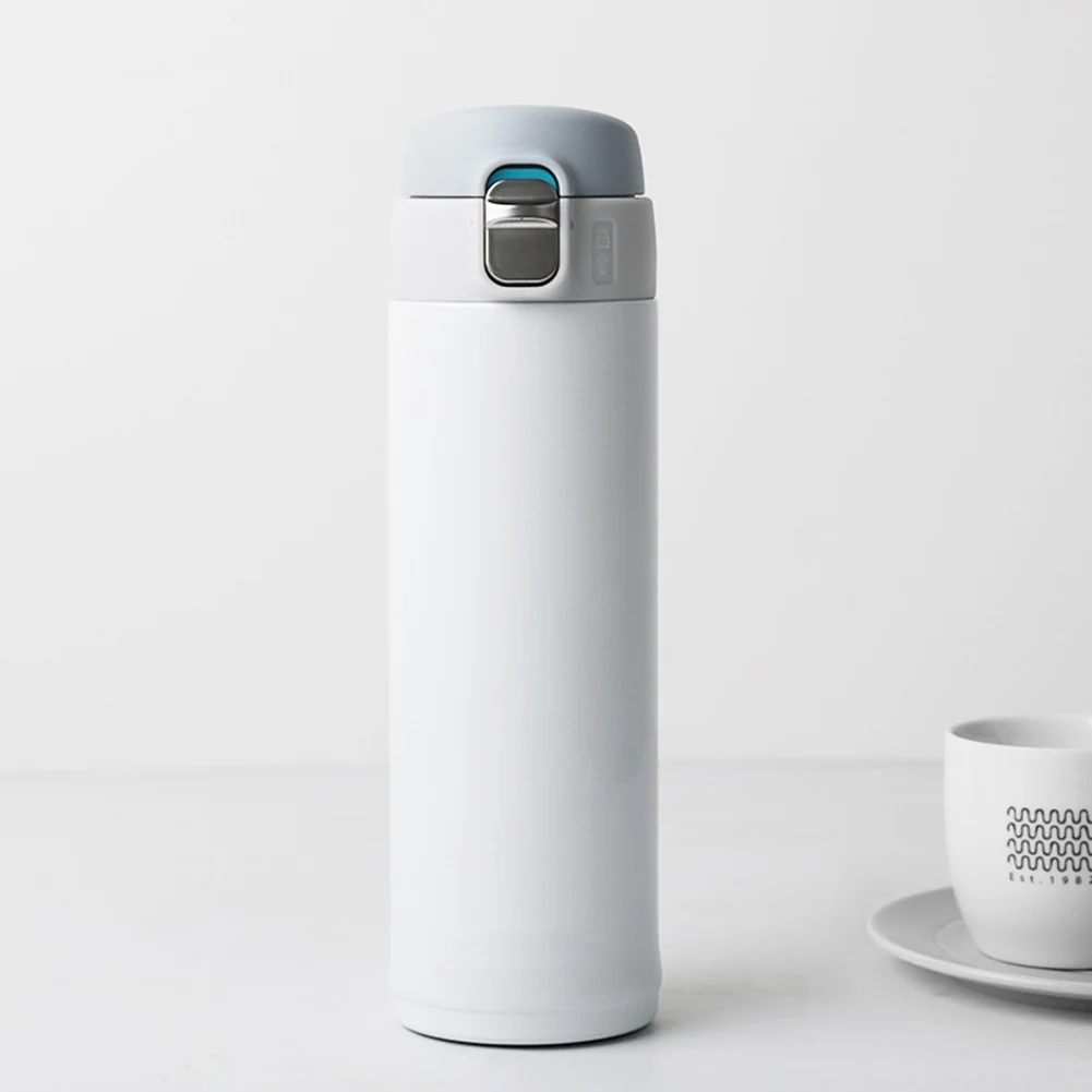 

450 ml Vacuum Water Bottle Stainless Steel Insulated Water Bottle Simple Design Leakproof Travel Mug