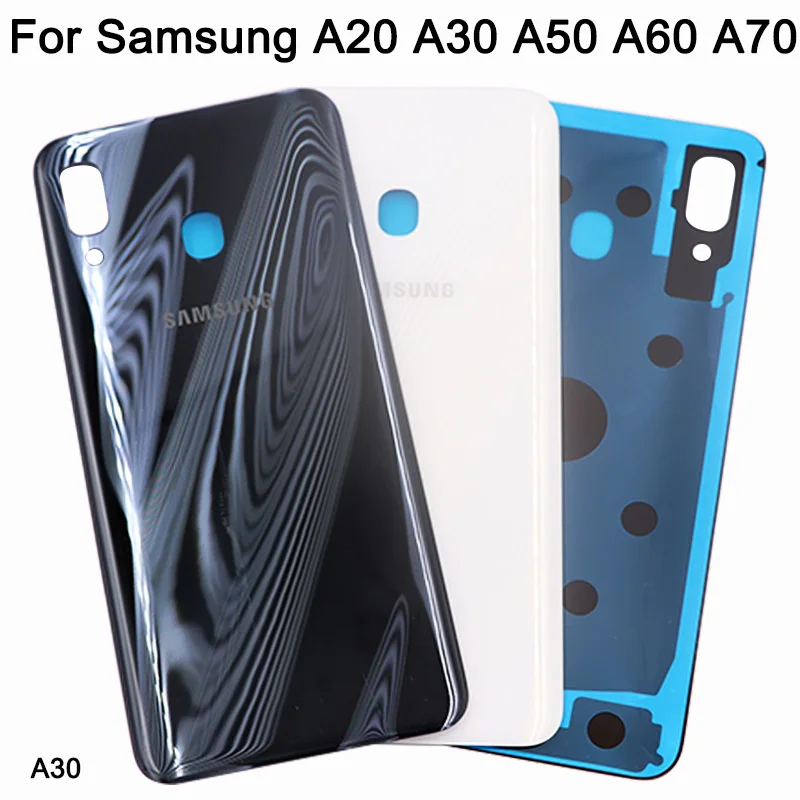 A50 чехол для батареи для samsung Galaxy A20 A30 A40 A50 A60 A70 Задняя стеклянная крышка для задней двери