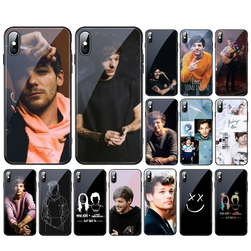 Чехол для телефона из закаленного стекла One Direction Louis Tomlinson iphone 11 Pro Max 12 XS XR X 8 7 Plus SE2