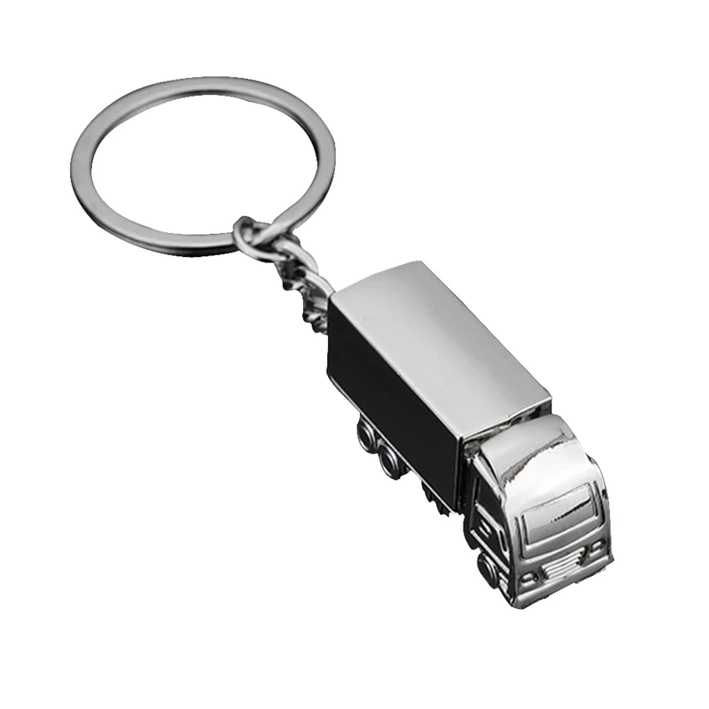 

Car Pendant Key Ring Mini Simulation Van Truck Style Key Chain Metal Lorry Keyring Keyfob