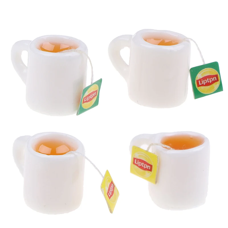 2Pcs/lot Mini Miniature Dollhouse Coffee Cup Kitchen Room Food Drink Home Tableware Decors Dolls Accessories kitchen sink rack space saving storage rack for tableware detergent dispenser container dish cloth rag home kitchen organizer