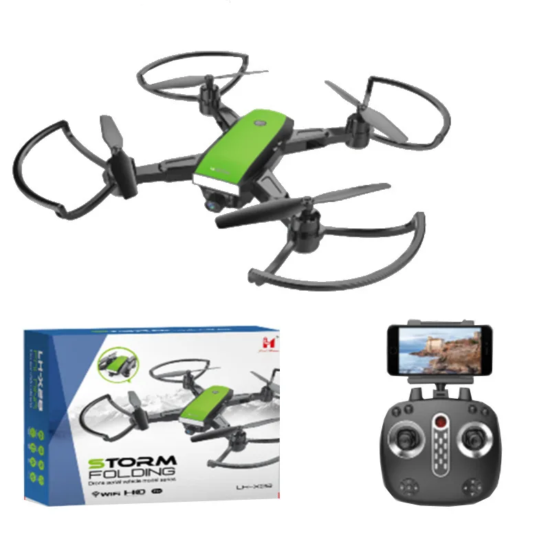 

Remote Control Aircraft Quadcopter Unmanned Aerial Vehicle Real-Time Aerial Photography with WiFi Real-Time Camera Video Lh-x28w