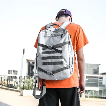 

Origional Casual Backpack Men's Large Capacity Canvas High School Student Bag Female Korean-Style Men's Travel Backpack