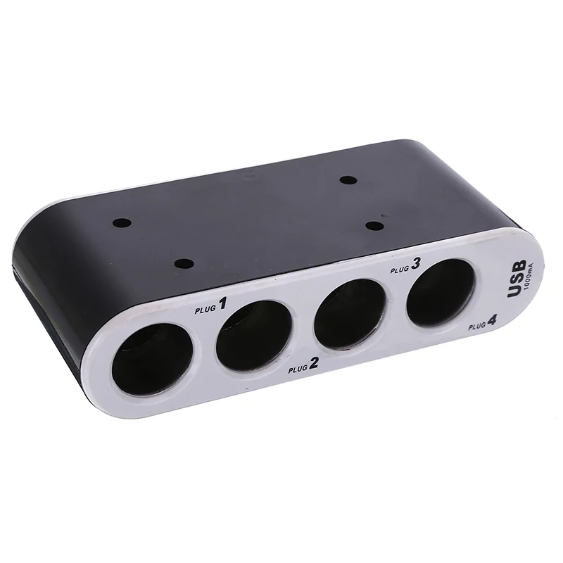 Universal 4 Socket Adapter Splitter 3.1A USB Charger Car DC 12V Cigarette Lighter Socket Splitter+ 4 USB Port Car Adapter