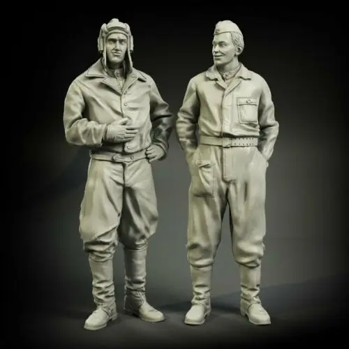 

1/35 ancient Soviet man set Set include 2 Resin figure Model kits Miniature gk Unassembly Unpainted