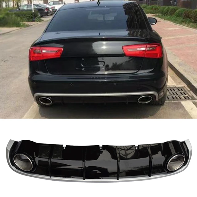 Auto Heckstoßstange Spoiler für Audi A1 A3 A4 A5 A6 A7 A8 B6 B7 B8 B9 C6 C7  C8 D3 D4 D5 D6,4 Stück Heckspoiler Diffusor Heckabweiser Spoiler Hinten  Diffusor,A/Black: : Auto