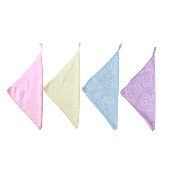

10 pcs Baby Towel Fashion Superfine Fiber Kid Bath Towels Washcloth Square Towel Children Bathroom Wipe Wash Cloth Gift Towel