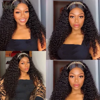 

Venice Hair Curly Lace Front Human Hair Wig Pre Plucked With Baby Hair Lace Frontal Wig For Black Women Full Lace Wig Remy Hair