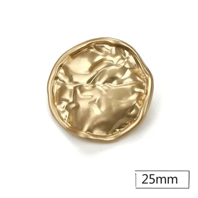 6pcs Pearl Metal Button Gold for Clothing 25mm Lion Head Button Decorative DIY Sweater Coat Decoration Shirt Sewing Accessories - Цвет: e