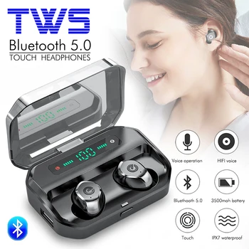 

P10 3500mAh Wireless Bluetooth 5.0 Earphone Noise Canceling Wireless Gaming Headset LED Display Earbuds PK S11 TWS