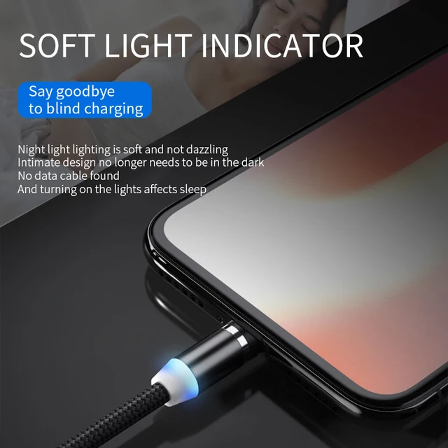 Magnetic Cable Type C Cable Charger USB Cable for Samsung Xiaomi POCO X3 Pro Redmi Note 8Pro Phone Accessories USB Micro Cable 6