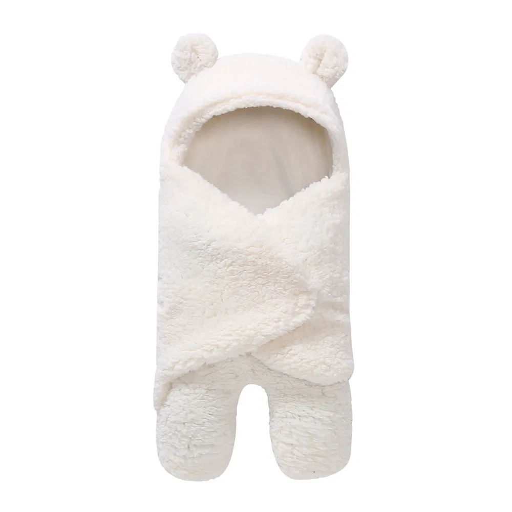 

CYSINCOS Newborn Baby Winter Warm Sleeping Bags Infant Button Knit Swaddle Swaddling Stroller Wrap Toddler Blanket
