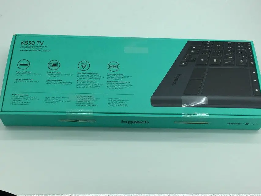 Logitech K830 back light charging excellent combination HTPC wireless Bluetooth touch ten meters mouse lithium keyboard home the