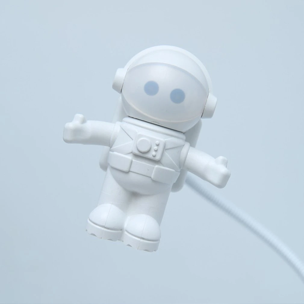 ICOCO Мини милый 3D USB астронавт в виде космонавта, регулируемый светодиодный Ночной светильник Настольная лампа для ПК/компьютер Прямая