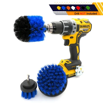 

3pcs/Set Power Scrub Brush Drill Attachment Cleaning Scrubber Kit 2/3.5/4Inch Clean Car Accessories For Home Office