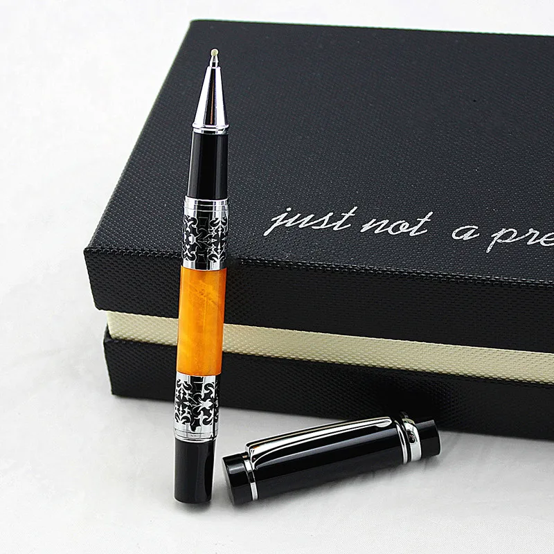 High Quality Rollerball Pen 0.7mm Black Ink Refill Metal Ballpoint Pen Office Supplies School Supplied Free Shipping