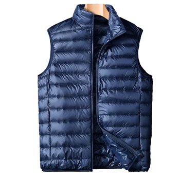 

High Quality 2019 New Duck Down Men's Winter Vest Coat Warm Waistcoat Ultralight Sleeveless Vest Men Gilet Jacket