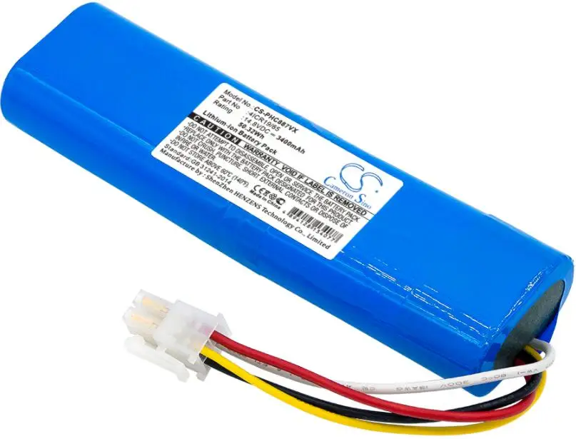 Cameron sino 3400 мАч аккумулятор для Philips FC8705 FC8710 FC8772 FC8776 4ICR19/65 вакуумный Батарея