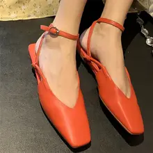 

Oxfords Mary Janes Women's Cow Leather Ballet Flats Loafers Slippers Round Toe Shoes Driving Comfort Office Elegant Shoes