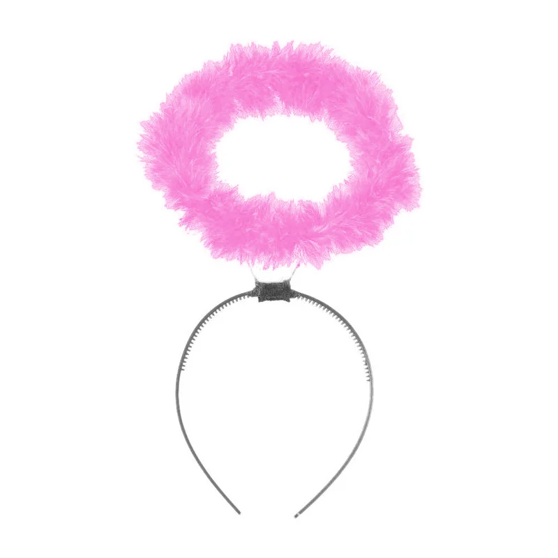 Angel Aura Headband for Girl Women Lady Hair Hoop Hair Masquerade Decoration Hair Clip Halloween Christmas Party Costume