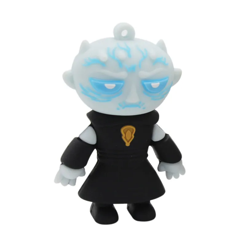 BiNFUL JASTER Cartoon USB 2.0 Right-wing Game Series Flash Drive Yaoh Danielis Tilion Jon Snow pen Drive 4GB 16GB 32GB 64GB USB - Цвет: Белый