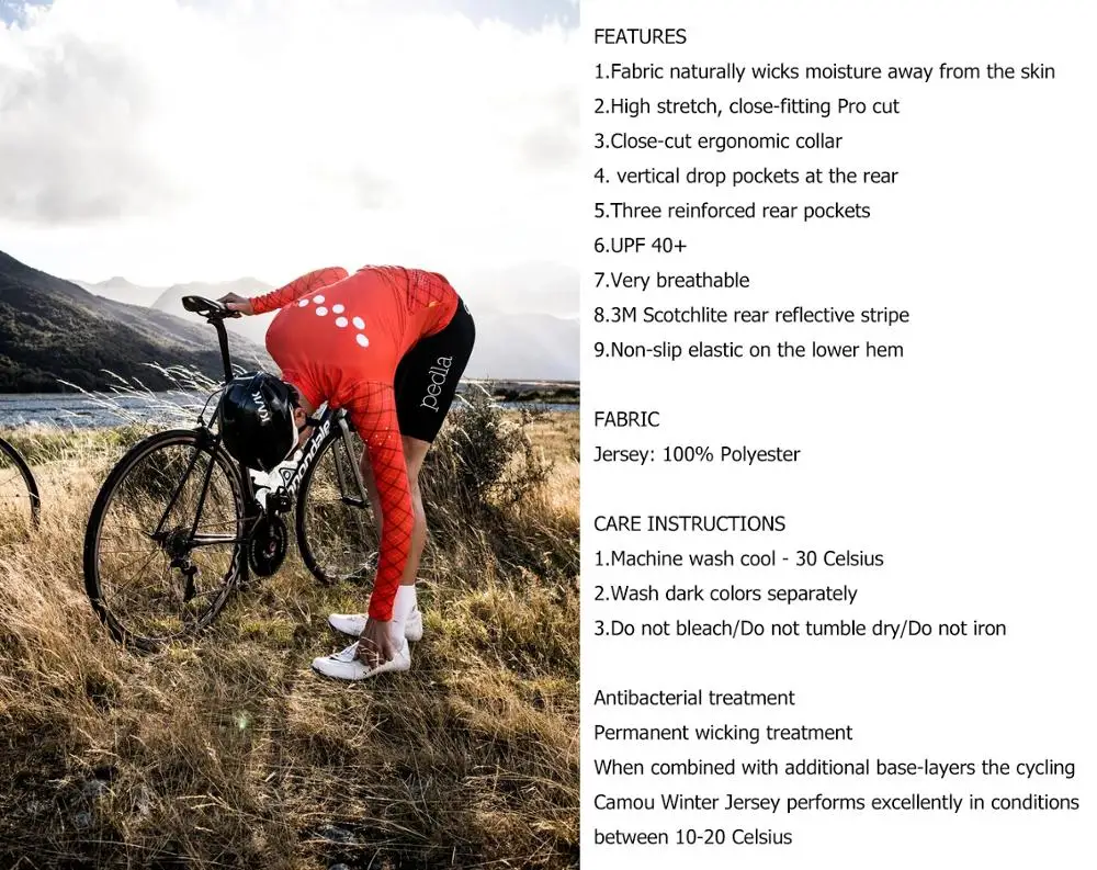 Камуфляжная Зимняя Теплая Флисовая велосипедная футболка pro team bycicle mtb с длинным рукавом, одежда для велоспорта, Классическая 8 цветов