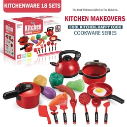 Mini ensemble de cuisine 48 pièces, jouet maison, ustensiles de cuisine électriques, jeu de cuisine pour filles, ensemble de jeu de rôle, cadeau pour enfants 