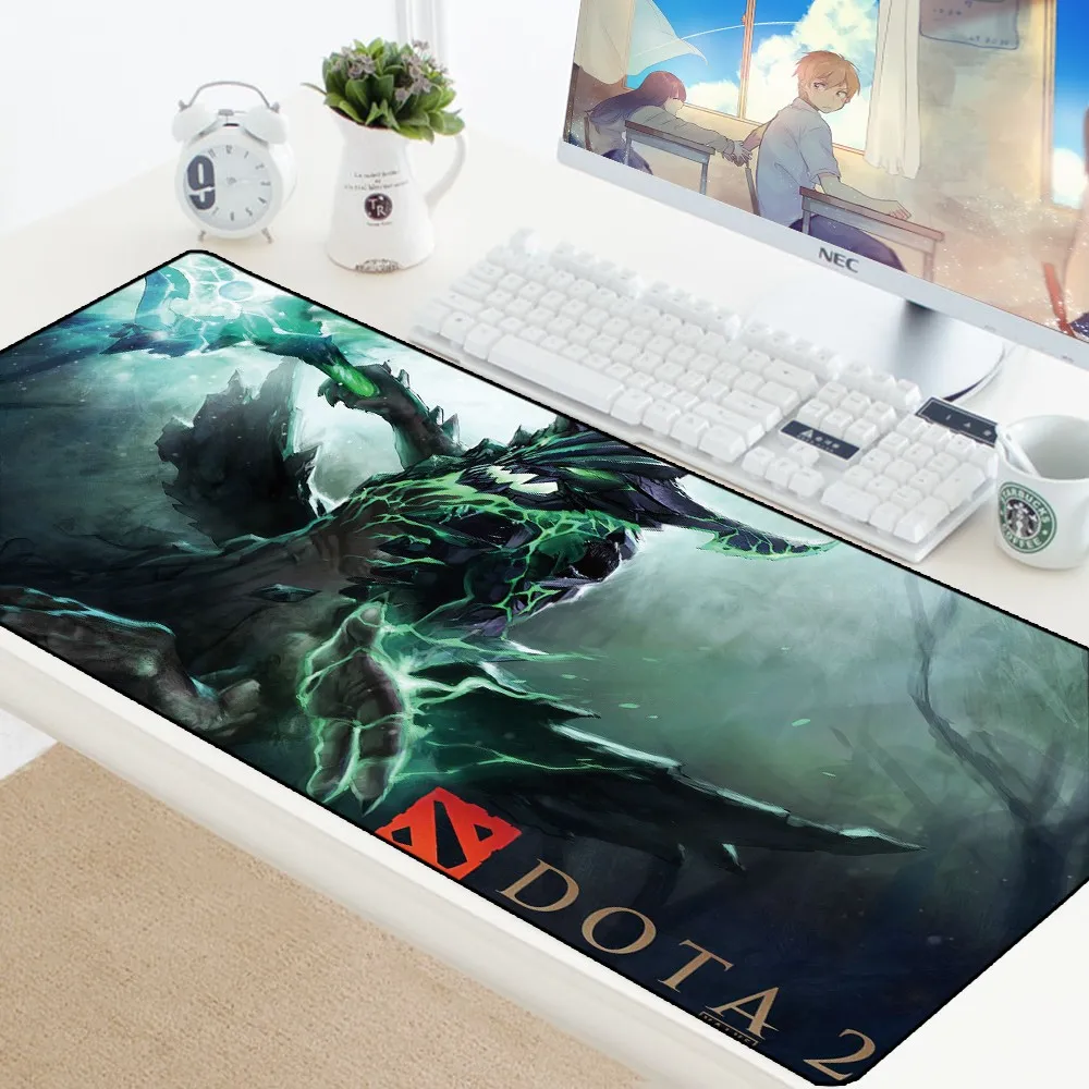 Dota 2 Mouse Pad Computer Mousepad Mat Rubber PC Laptop Gamer Desk Pad Protector Locking Edge Large