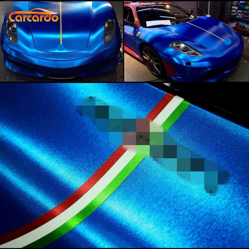 Carcardo яркая хромированная алюминиевая щетка виниловая Автомобильная обертка