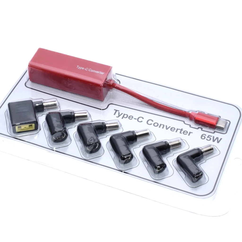 Армейский зеленый Usb тип-c конвертер Dc разъем питания квадратный разъем Женский USB C зарядный адаптер для Macbook lenovo Hp ноутбук телефон 65 Вт - Цвет: Армейский зеленый