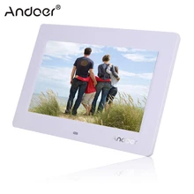 Andoer Настольный 10 ''HD TFT-LCD 1024*600 Цифровые фото настенные часы MP3 MP4 видеоплеер цифровая фоторамка с пультом дистанционного управления